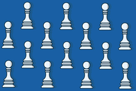 Chess King Piece design. Sport board game object icon concept. Leader chessboard king icon design. Intellectual leisure activity symbol.のイラスト素材