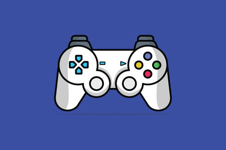 Joystick Controller and Game Pad Stick vector illustration. Sports and technology gaming objects...