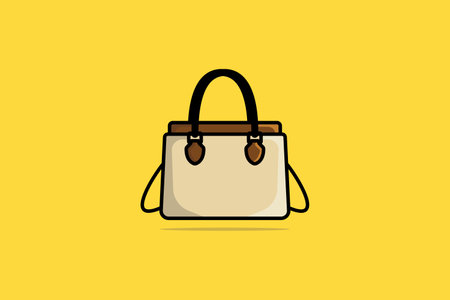 Trendy Flat Girls Party Purse vector illustration. Beauty fashion objects icon concept. Hand and shoulder bags models in modern style vector design.のイラスト素材