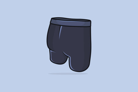 Men Sports Underwear vector illustration. Sports and fashion objects icon concept. Men Ñolored boxer shorts vector design with shadow.のイラスト素材