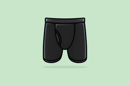 Men Sports Underwear vector illustration. Sports and fashion objects icon concept. Men Ñolored boxer shorts vector design with shadow.のイラスト素材