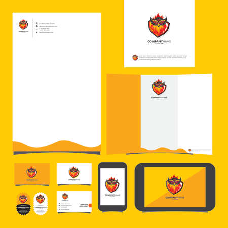 Owl Logo Template, Colorful. can use for landing page, template, ui, web, mobile app, poster, banner, flyer, stickers. EPS 10のイラスト素材