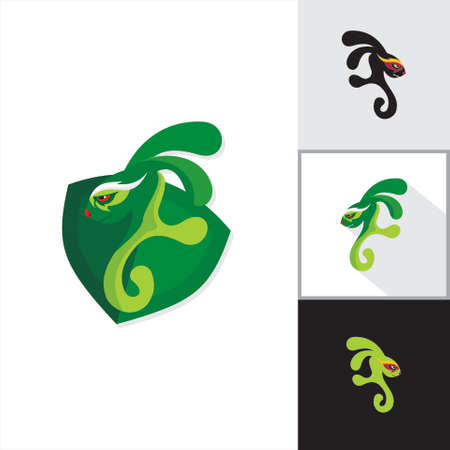 Rabbit Logo Template, Colorful. can use for landing page, template, ui, web, mobile app, poster, banner, flyer, stickers. EPS 10のイラスト素材