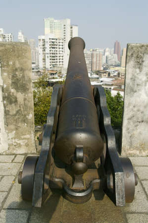 Cannon in Macau Fortの写真素材