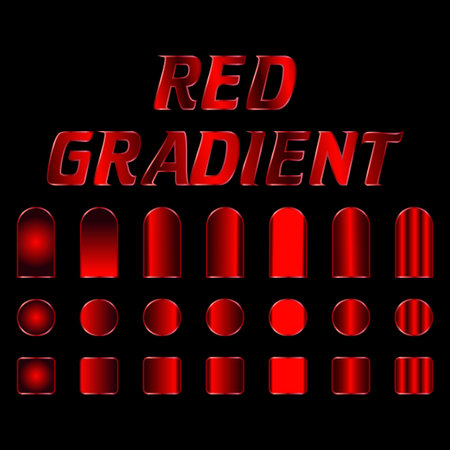 a red gradient graphic featuring shapes with red gradients on a black background in a digital illustrationのイラスト素材