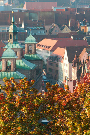 View of the Nuremberg morningのeditorial素材