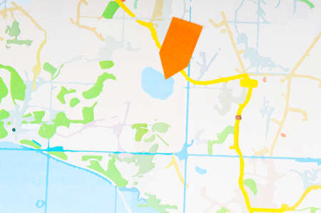 Map show travel Destinationの写真素材