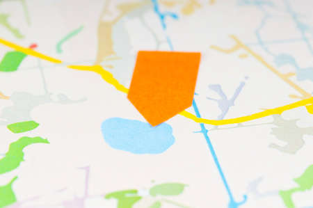 Map show travel Destinationの写真素材