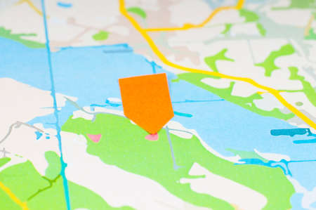 Map show travel Destinationの写真素材