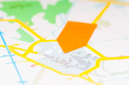 Map show travel Destinationの写真素材