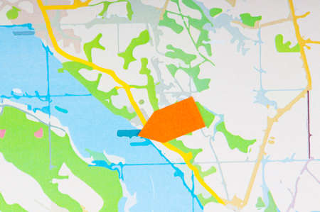 Map show travel Destinationの写真素材