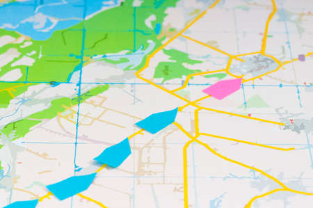 Map show travel Destination