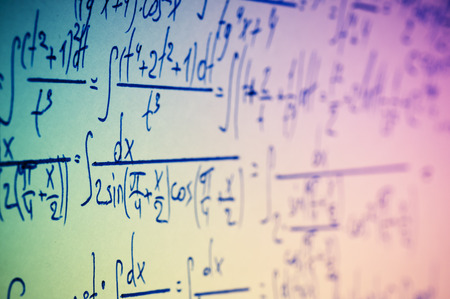 Handwritten calculation of higher mathematics as a background