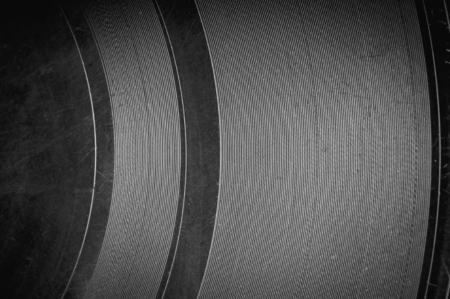The surface of the old vinyl recordの写真素材