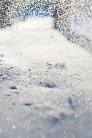 Beautiful background with snow and snowdriftの写真素材