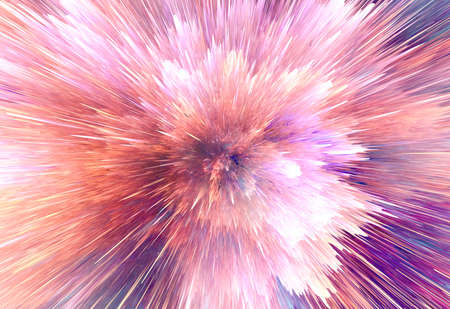 Abstract burst background with light streaks on a colorful background.の写真素材