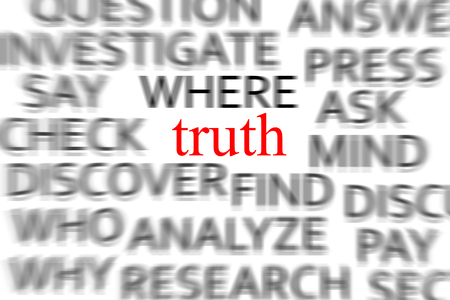 Find the truthの写真素材