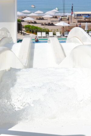 White water slideの写真素材