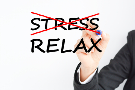 Reduce Job stress to relax at the officeの写真素材