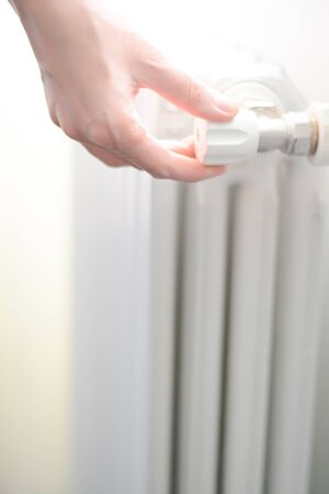 White room radiator or heaterの写真素材