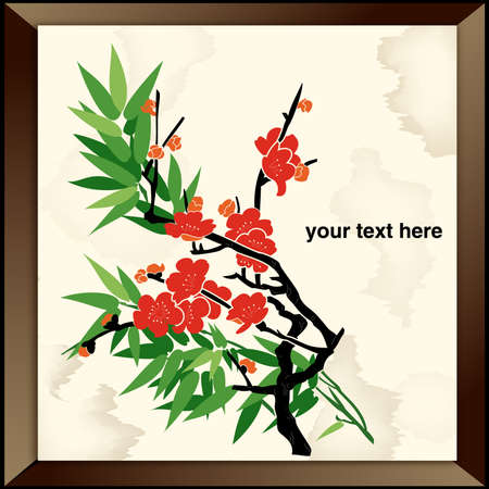 Bamboo - Chinese Paintingのイラスト素材