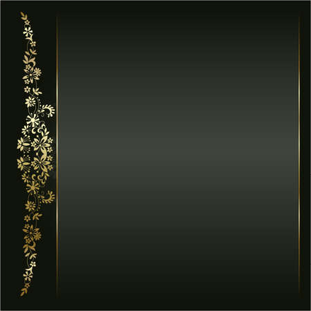 Artistic flower golden background for your textのイラスト素材