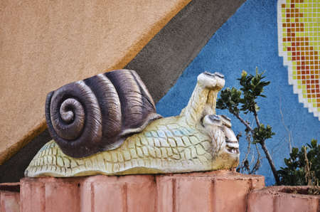 Stone snailの写真素材