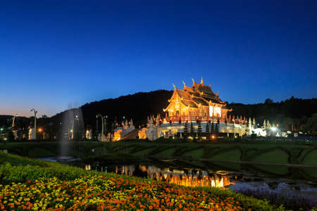 Royal Pavilion, The Royal Park Rajapruek, Chiang Mai, Thailandのeditorial素材