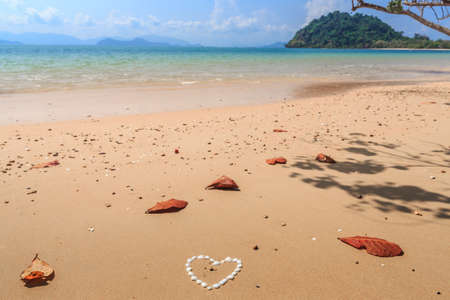 Isolated beach on tropical island, Koh Payam, Ranong, Thailandの写真素材