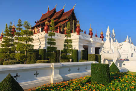 Royal Pavilion, The Royal Park Rajapruek, Chiang Mai, Thailandのeditorial素材
