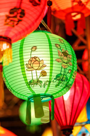 International lanterns, Chiang Mai, Thailandの写真素材