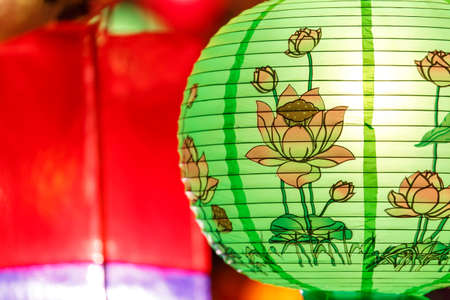 International lanterns, Chiang Mai, Thailandの写真素材