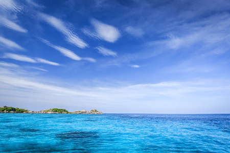 Crystal clear sea of tropical island, Similan, Thailandの写真素材