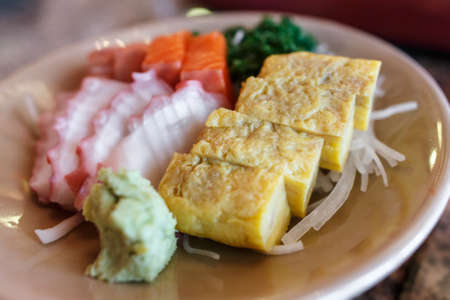 Japanese food sashimi set in japanese  restaurantの写真素材