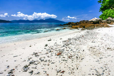 Beautiful sea and white sand beach at tropical island, Koh Lipe, Andaman Sea, Thailandの写真素材