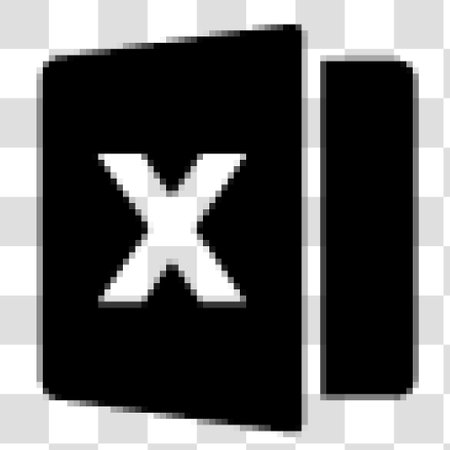 Pixel art cross mark, vector illustration. Pixel art cross mark iconのイラスト素材