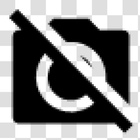 A pixelated vector illustration of an open folder with a dollar symbol.