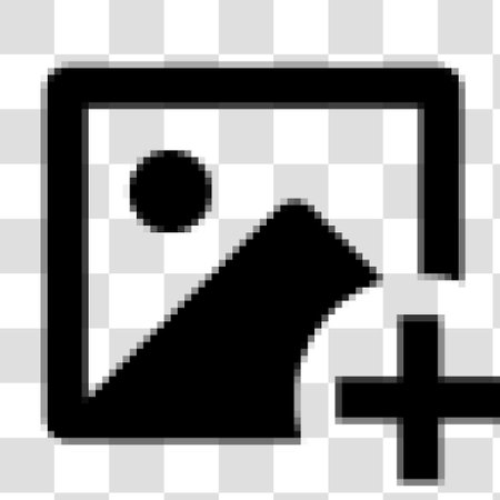 A pixelated image of an arrow pointing to the right, vector illustration