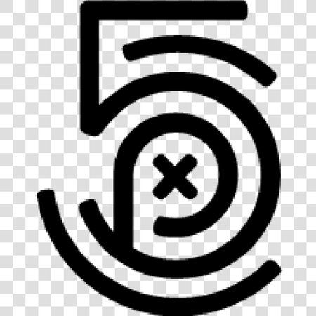 Icon of a wireless connection with a cross. Black symbol on transparent backgroundのイラスト素材