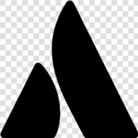 Black Silhouette of two knives on transparent background. Vector illustrationのイラスト素材