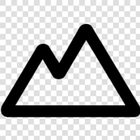 Graph icon. Black symbol on transparent background. Graphic element for your designのイラスト素材