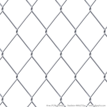 Chain link fence isolated on white background. Vector illustration. Eps 10.のイラスト素材