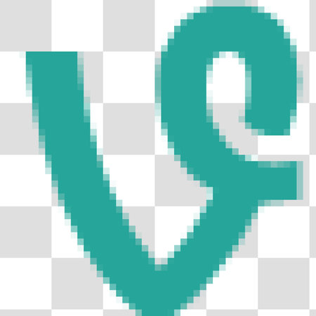 Pixel art initial Q uppercase letter on checkered background
