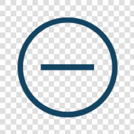Minus sign icon. Negative symbol. Zoom out. Flat design style. Made in vector illustrationのイラスト素材