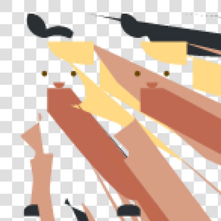 Pixel art of flying airplanes. Vector illustration on a transparent background.のイラスト素材