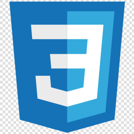Letter E shield icon. Vector illustration. Blue flat design style on transparent background.のイラスト素材