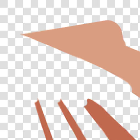 Vector illustration of falling down arrow. Isolated on a transparent background.のイラスト素材