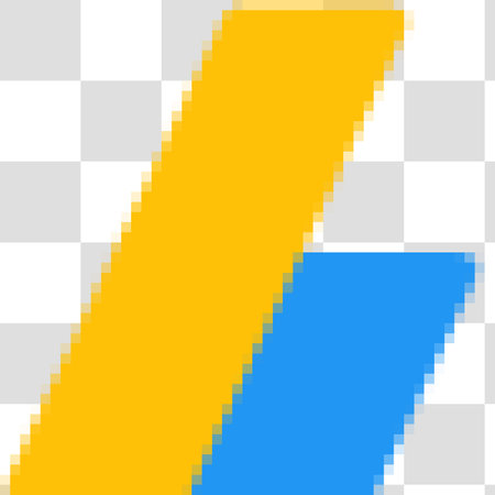 pixel art of yellow and blue arrow on transparent background, vector illustration