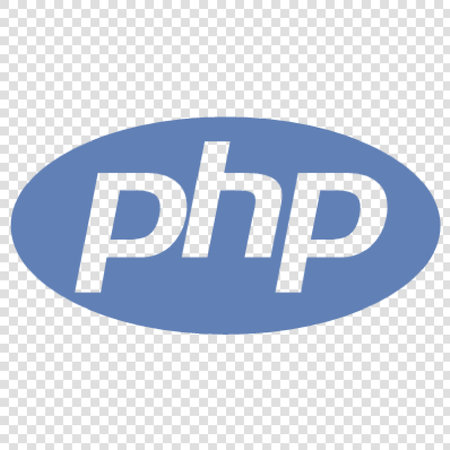 Php vector icon. Illustration style is flat iconic blue symbol on a transparent background.のイラスト素材