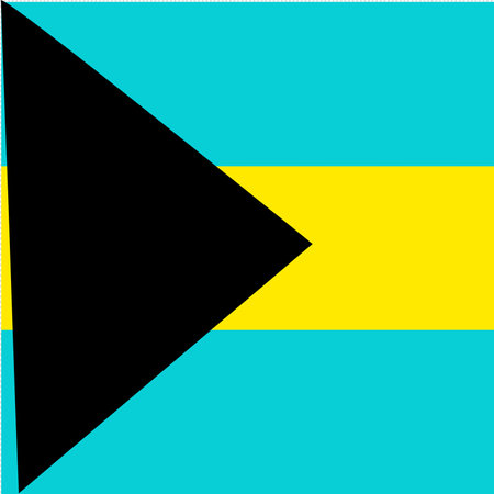 Flag of the Bahamas. Vector illustration of the flag of the Bahamas.のイラスト素材